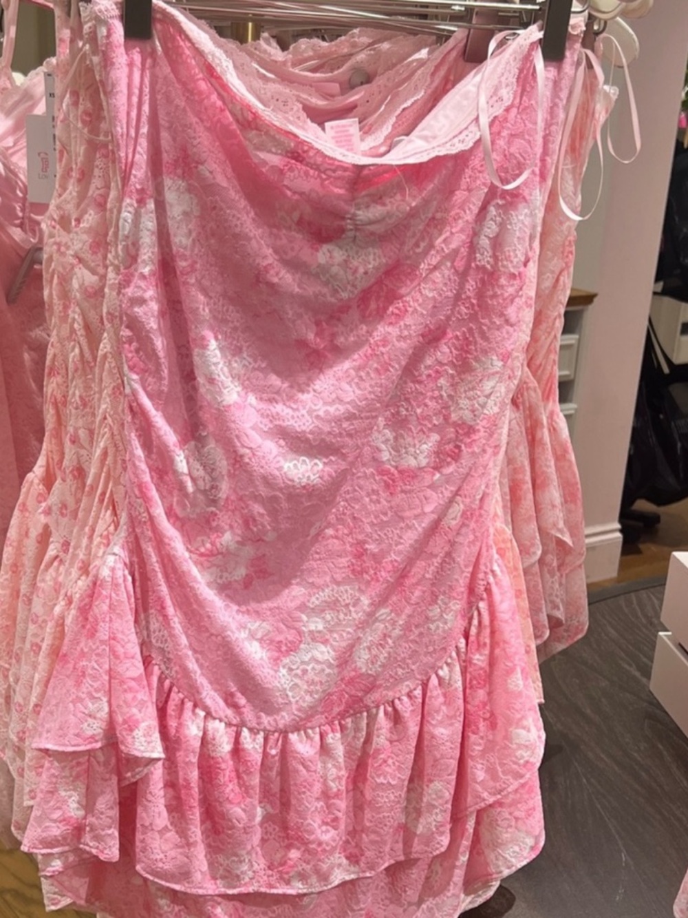 🚨NWT VS X LoveShackFancy collab Pink Lace dress🚨